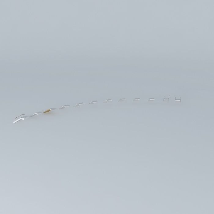 Stairs wire Free 3D model_1