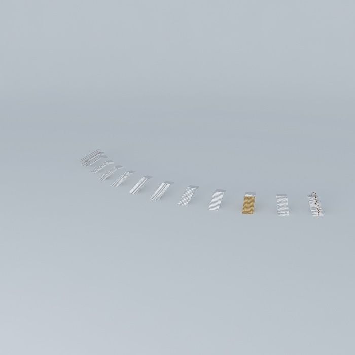 Stairs wire Free 3D model_2