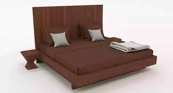 Wooden Double Bed