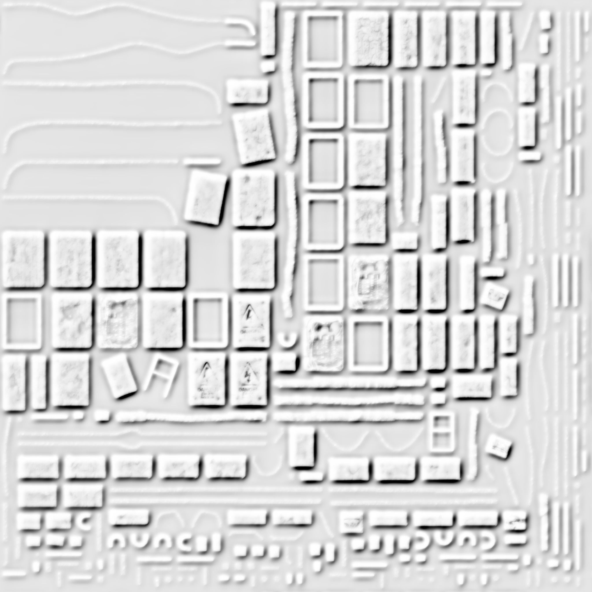 Old Electrical Panel Low-poly 3D model_17