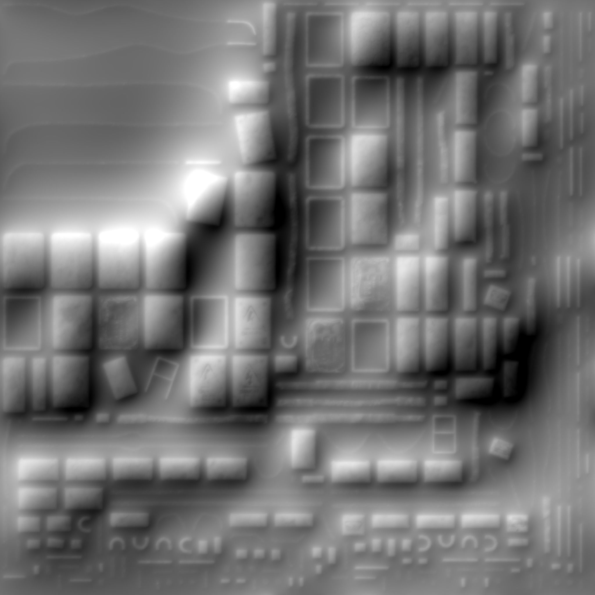 Old Electrical Panel Low-poly 3D model_16