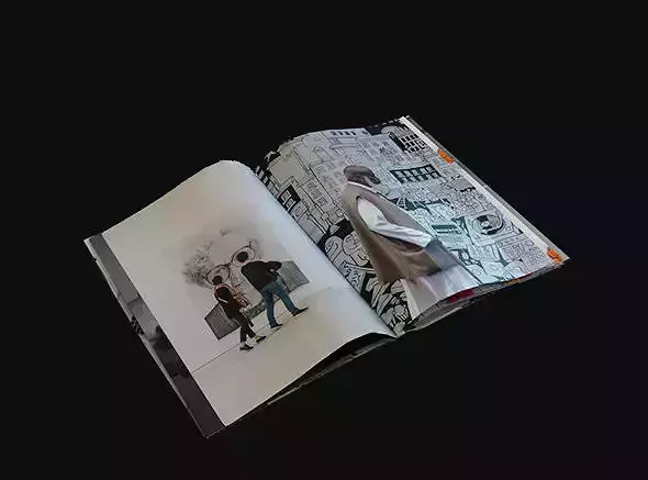 book magazine Low-poly 3D model