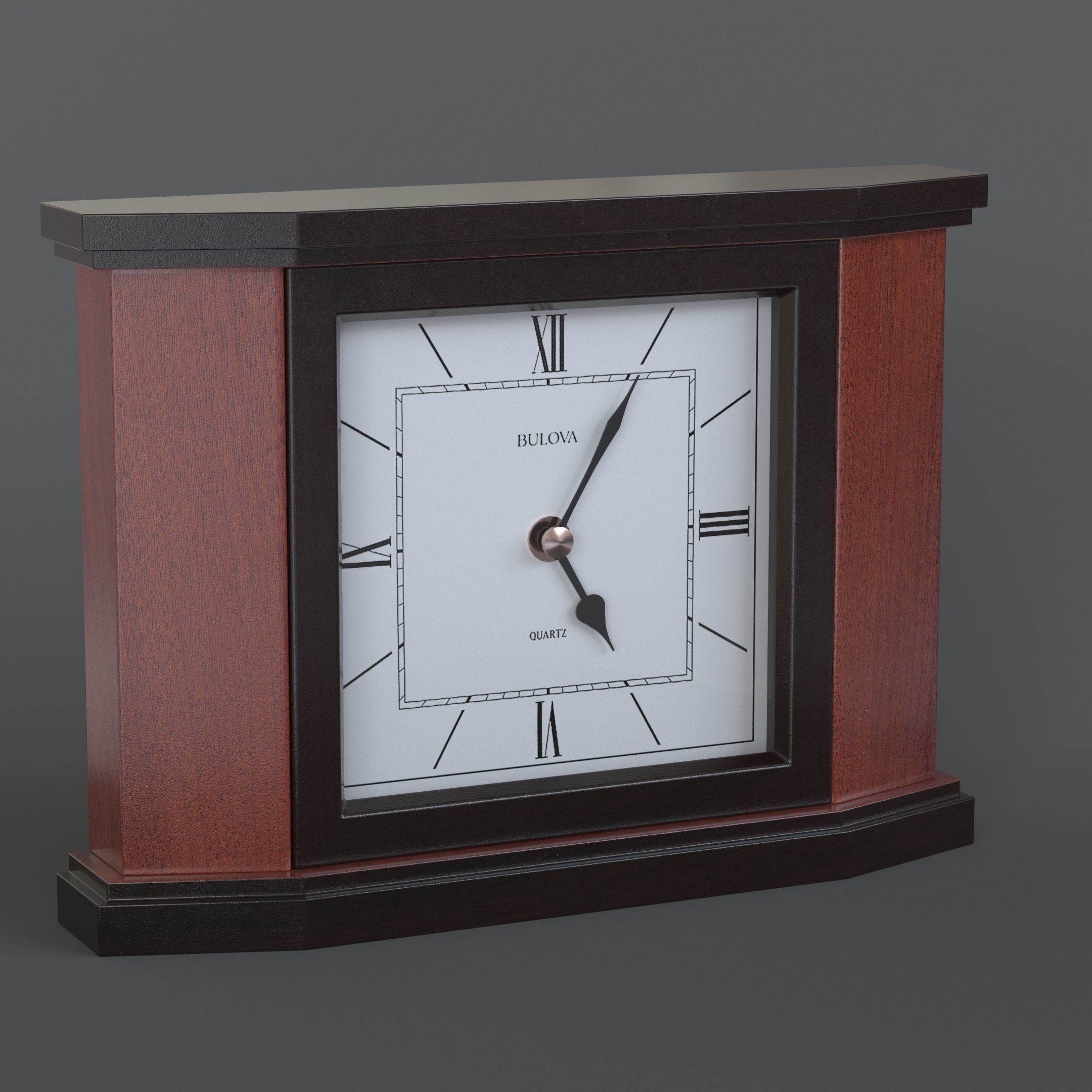 Table clock pack 01 3D model_4