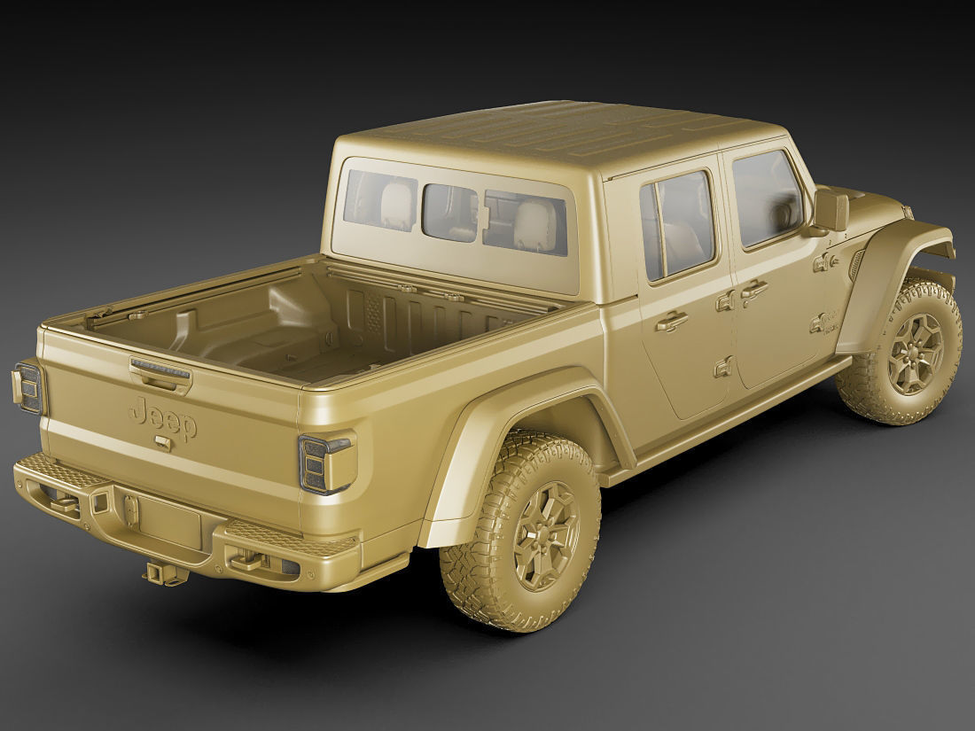 Jeep Gladiator 2020 3D model_21