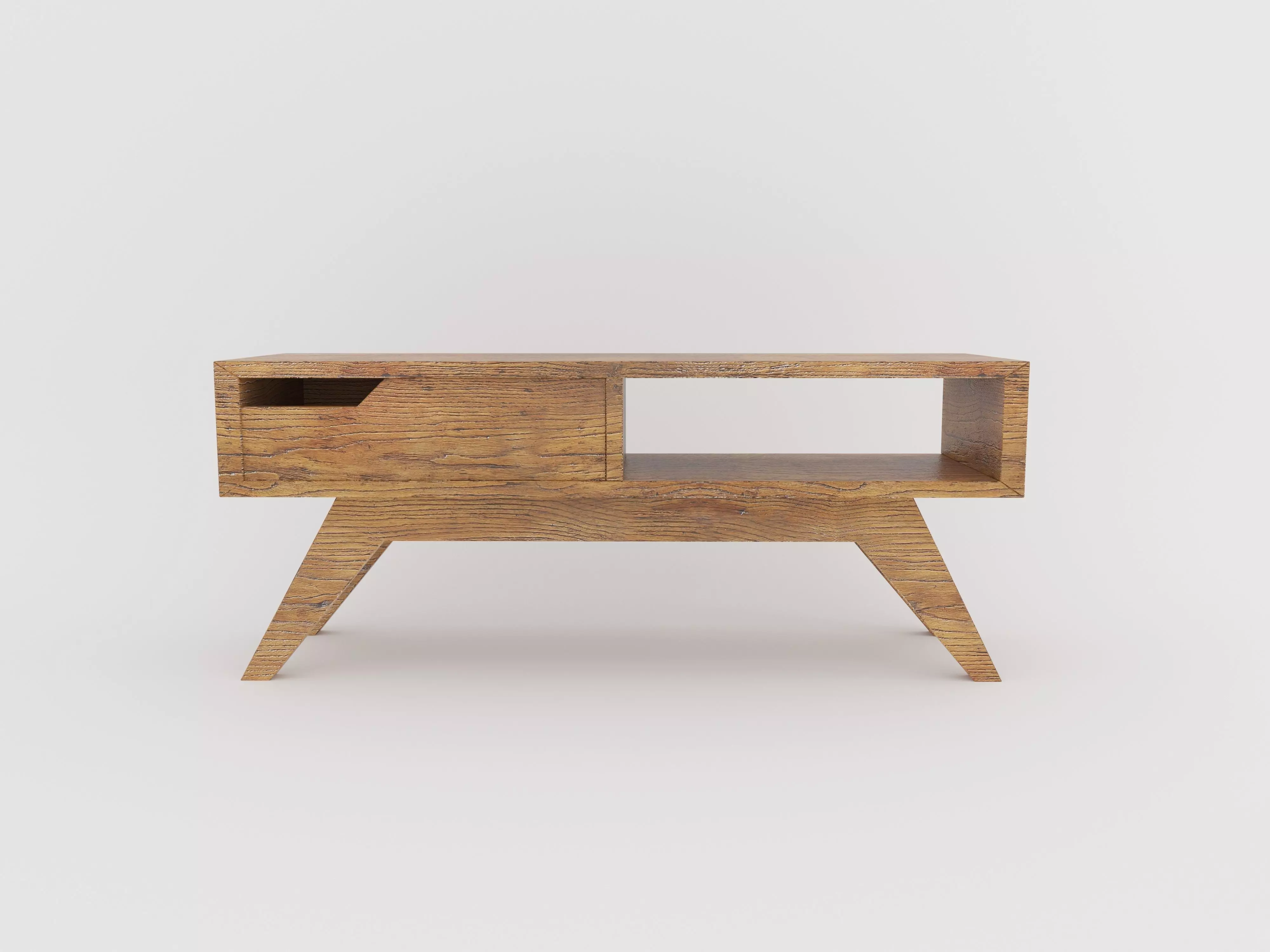 Stand for TV Low-poly 3D model_0