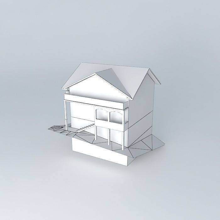 Huso H House 3D model_3