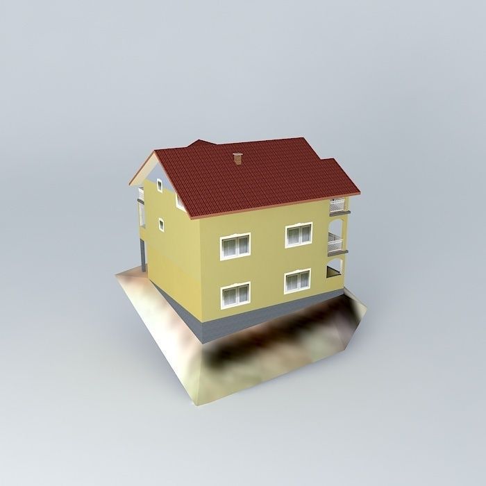 Huso H House 3D model_2