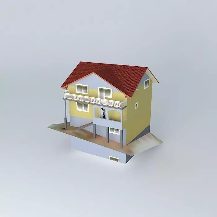 Huso H House 3D model_0