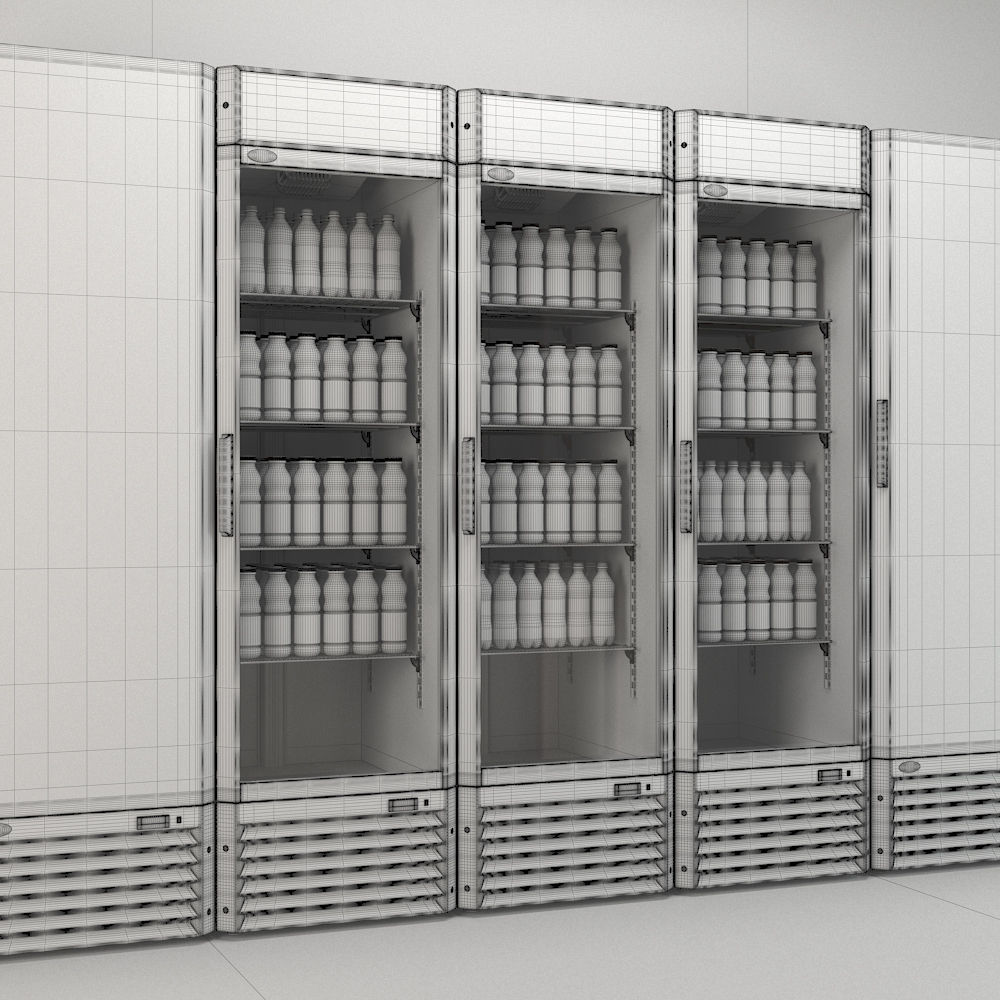 Refrigerated cabinets 3D model_5