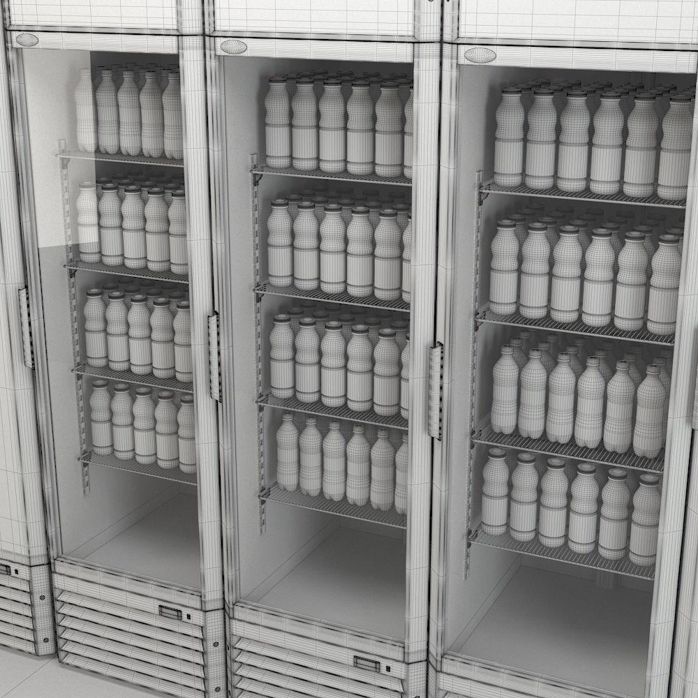 Refrigerated cabinets 3D model_7