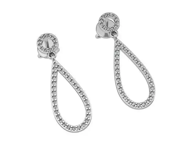 Drops classic earrings 3D print model