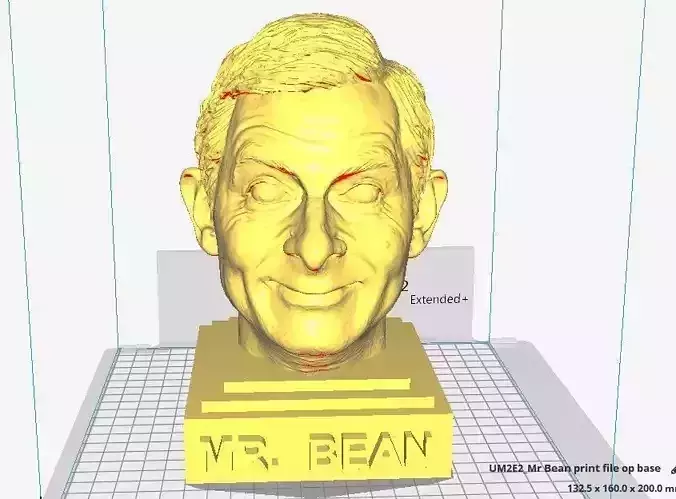 Mister Bean sculpture 3D print model