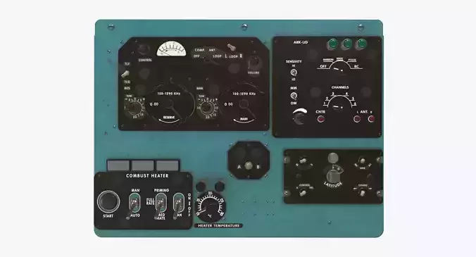 Mi-8MT Mi-17MT Right Overhead Panels Board English