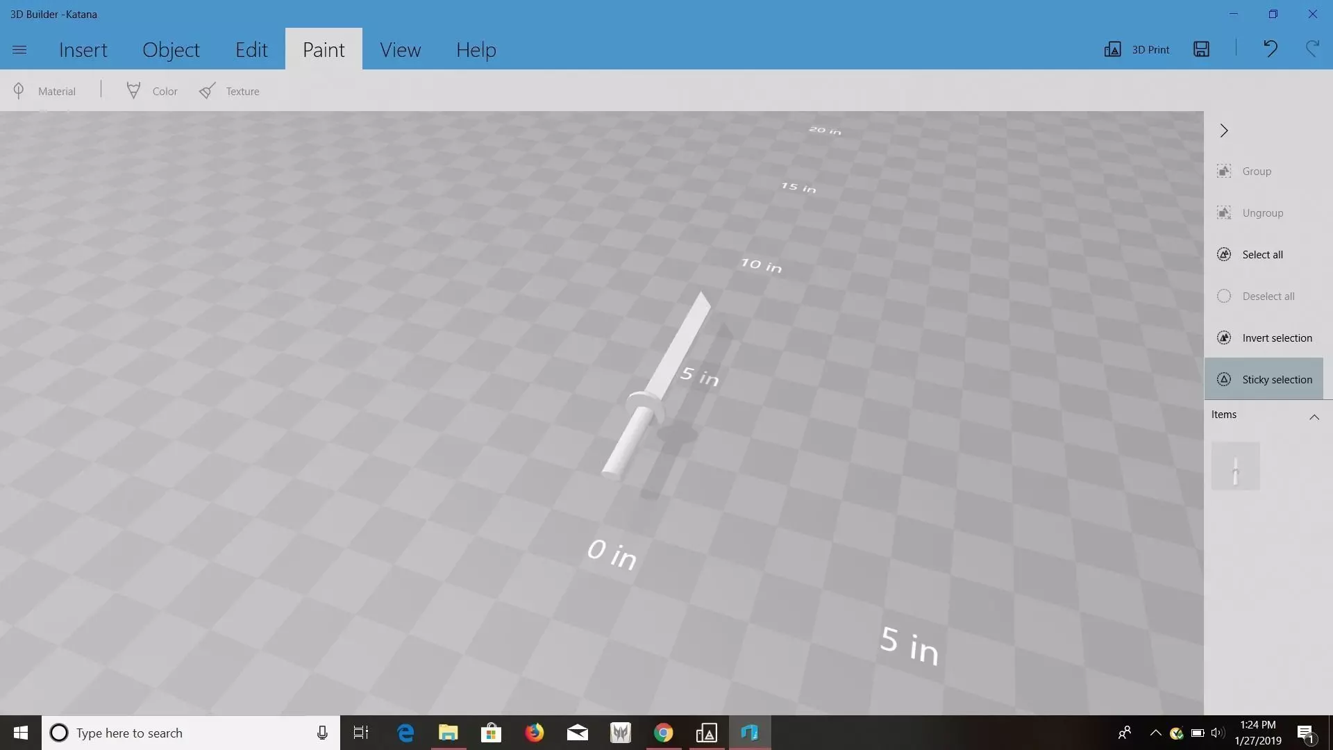 Simple Ninjato 3D print model_0