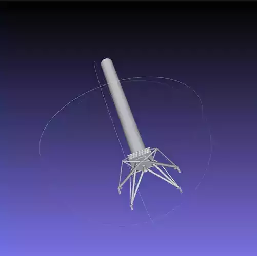 Space X Grasshopper F9R Dev VTOL Test Rocket 3D print model