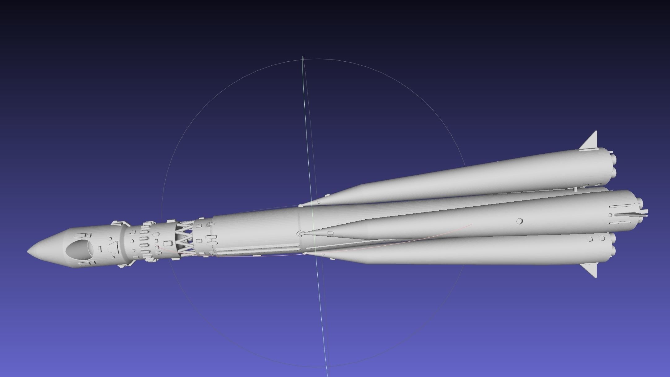 Vostok K Rocket Model 3D print model_13