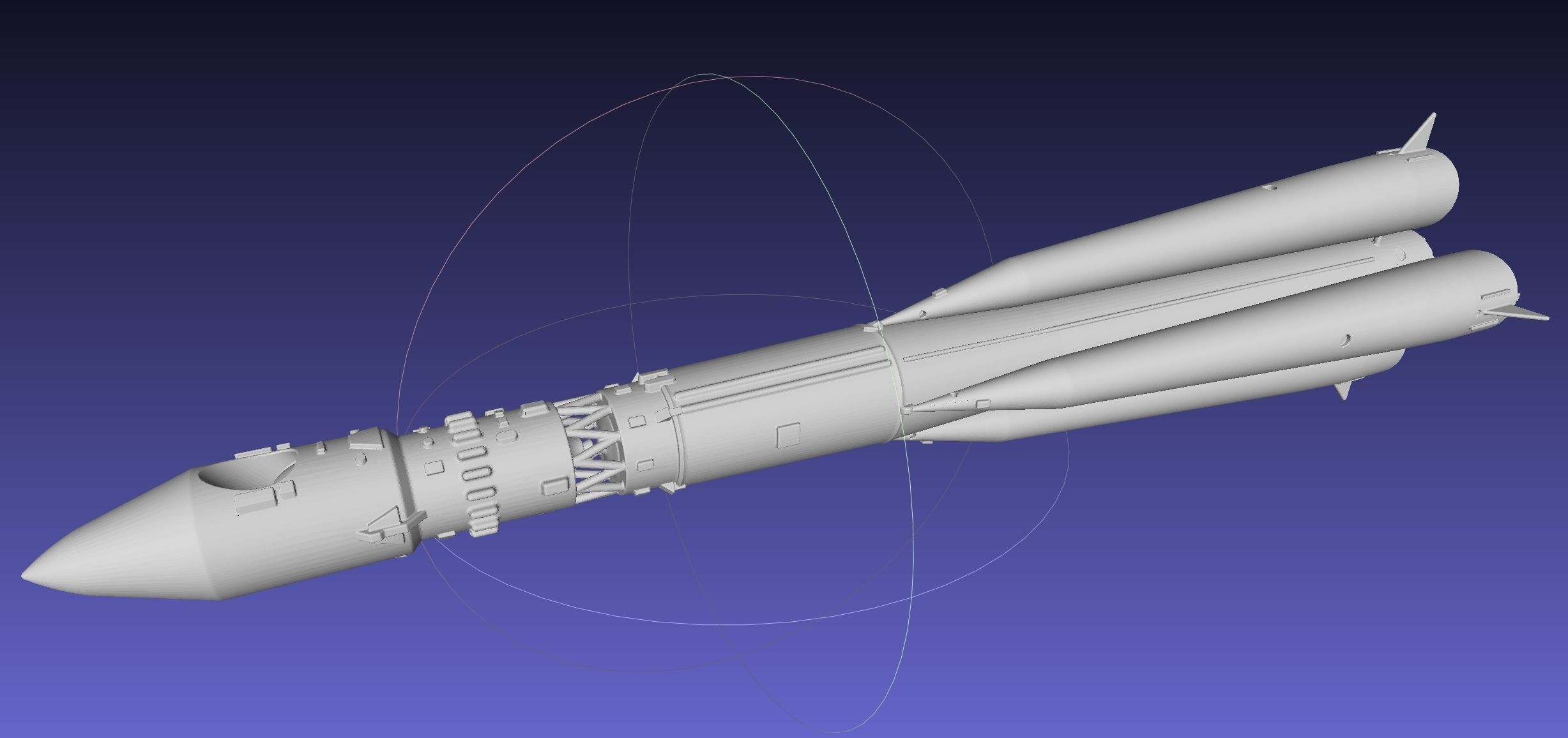 Vostok K Rocket Model 3D print model_41