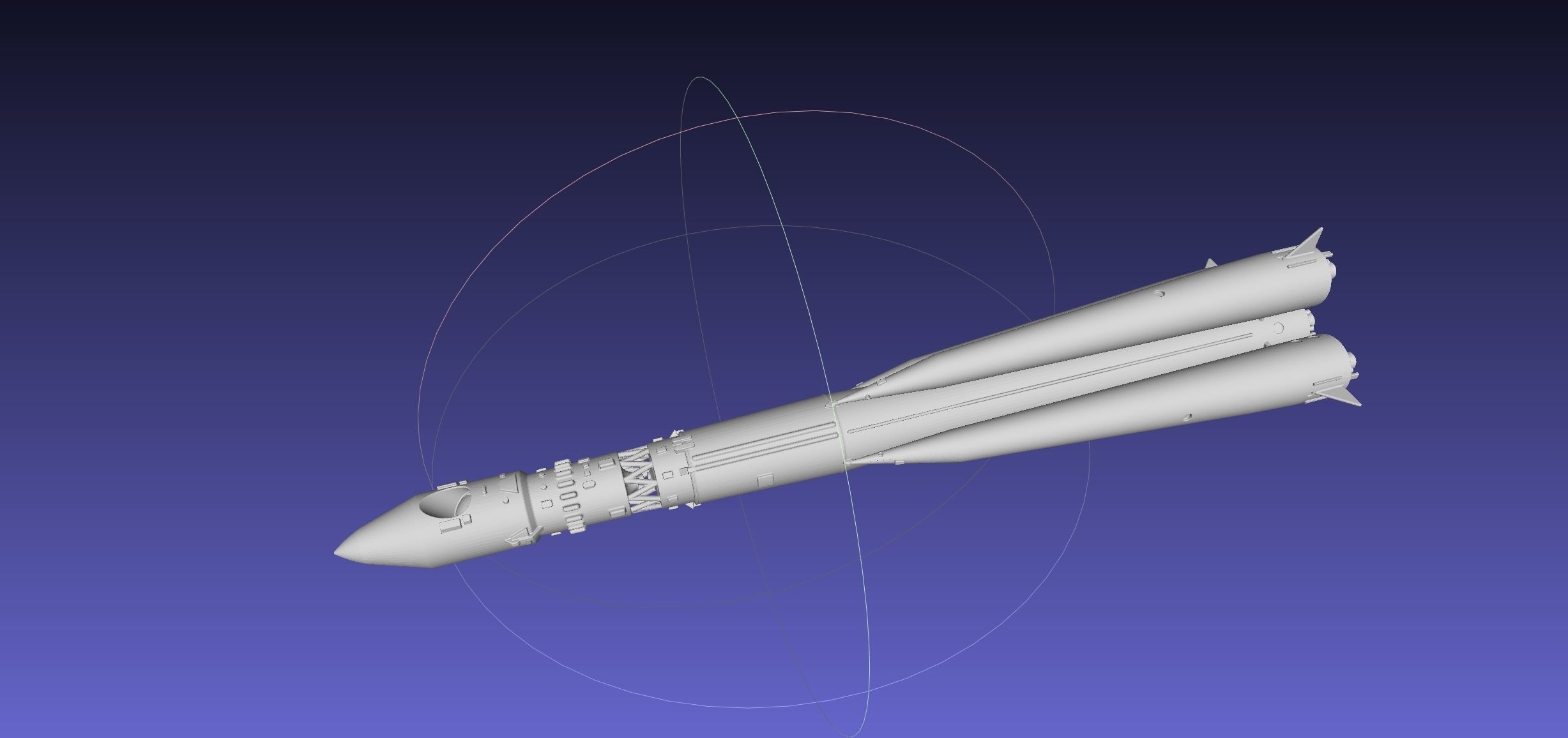 Vostok K Rocket Model 3D print model_42