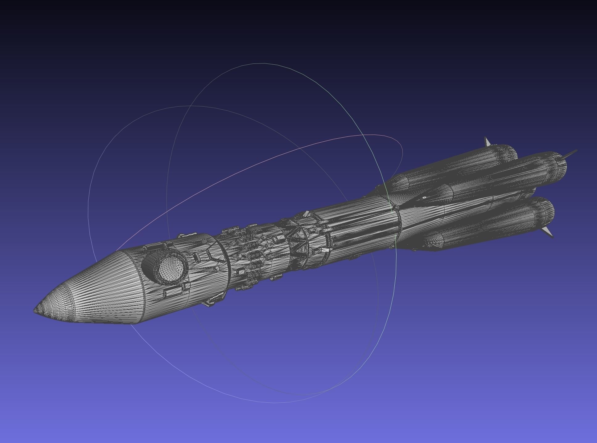 Vostok K Rocket Model 3D print model_3