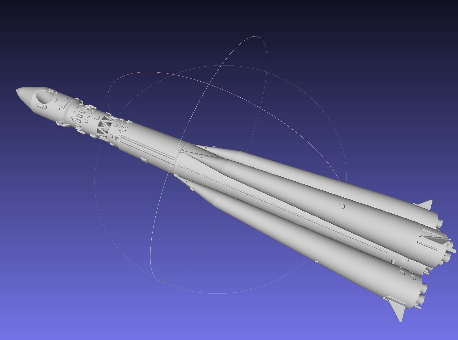 Vostok K Rocket Model 3D print model_25