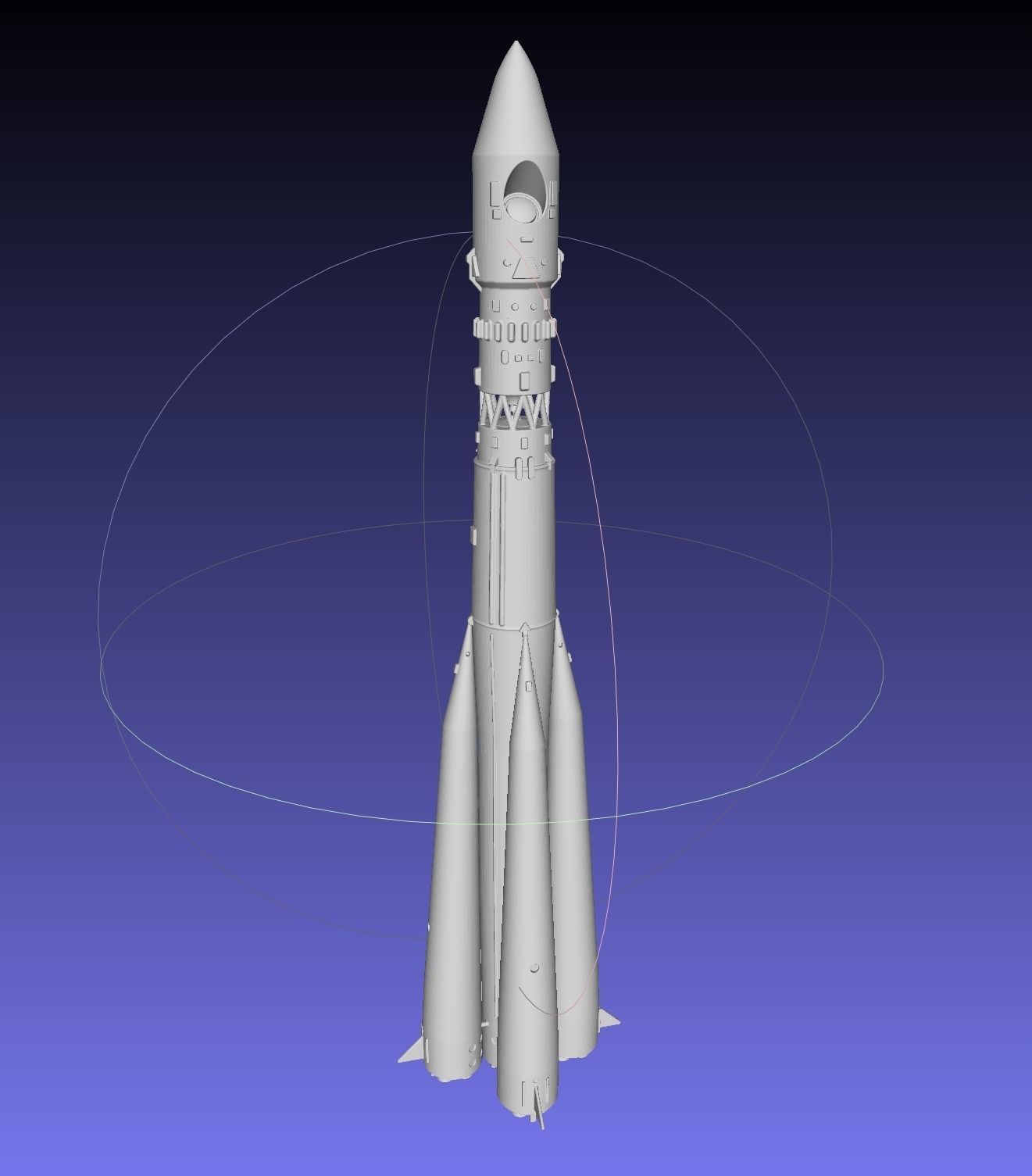 Vostok K Rocket Model 3D print model_19
