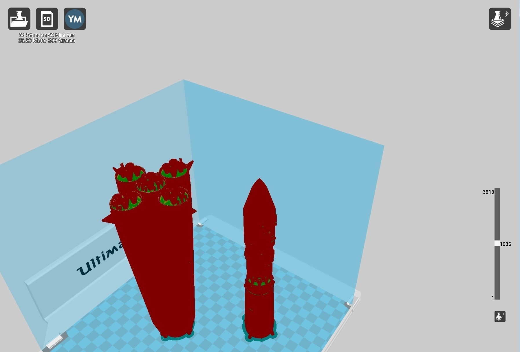 Vostok K Rocket Model 3D print model_50