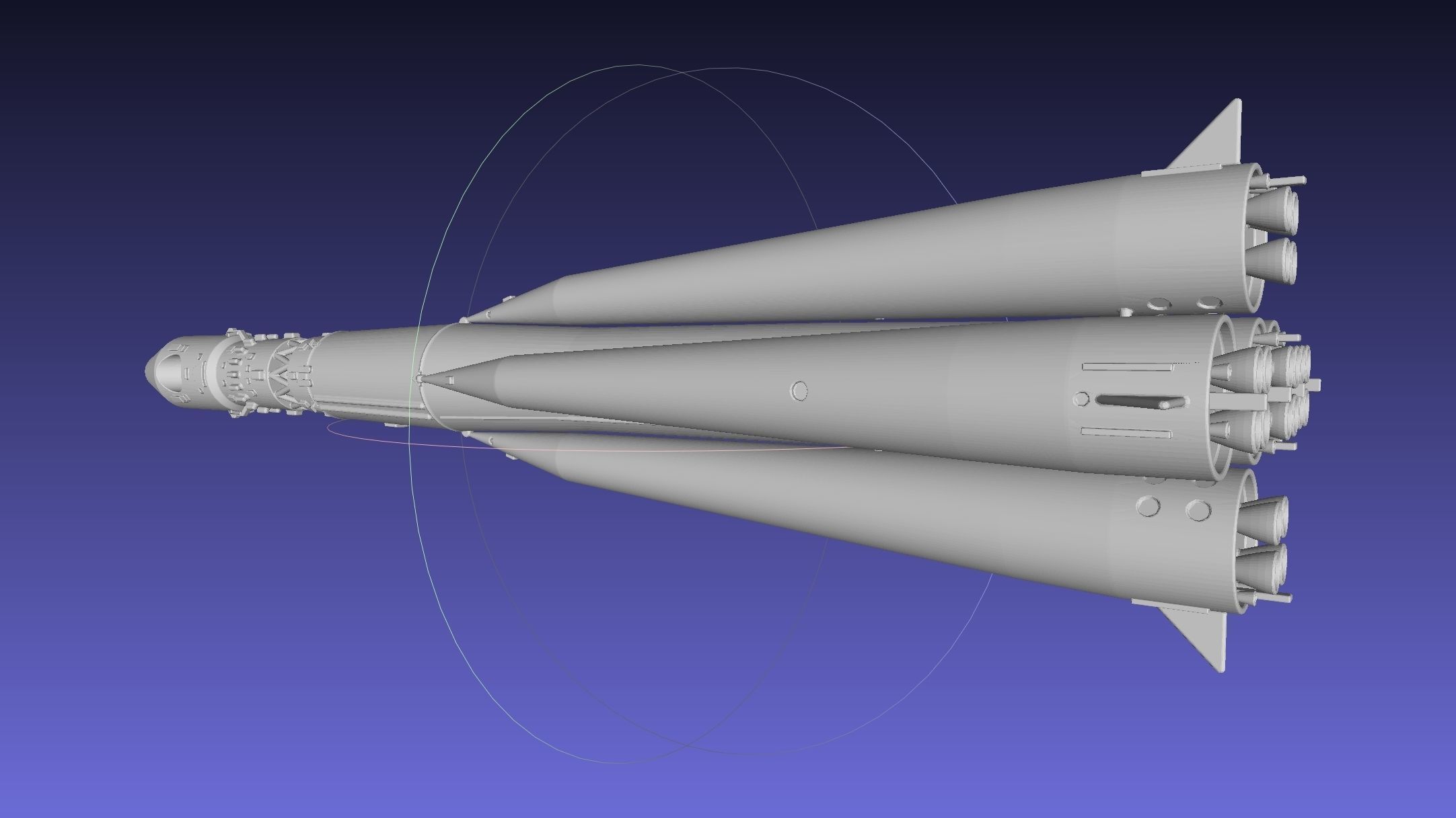 Vostok K Rocket Model 3D print model_33