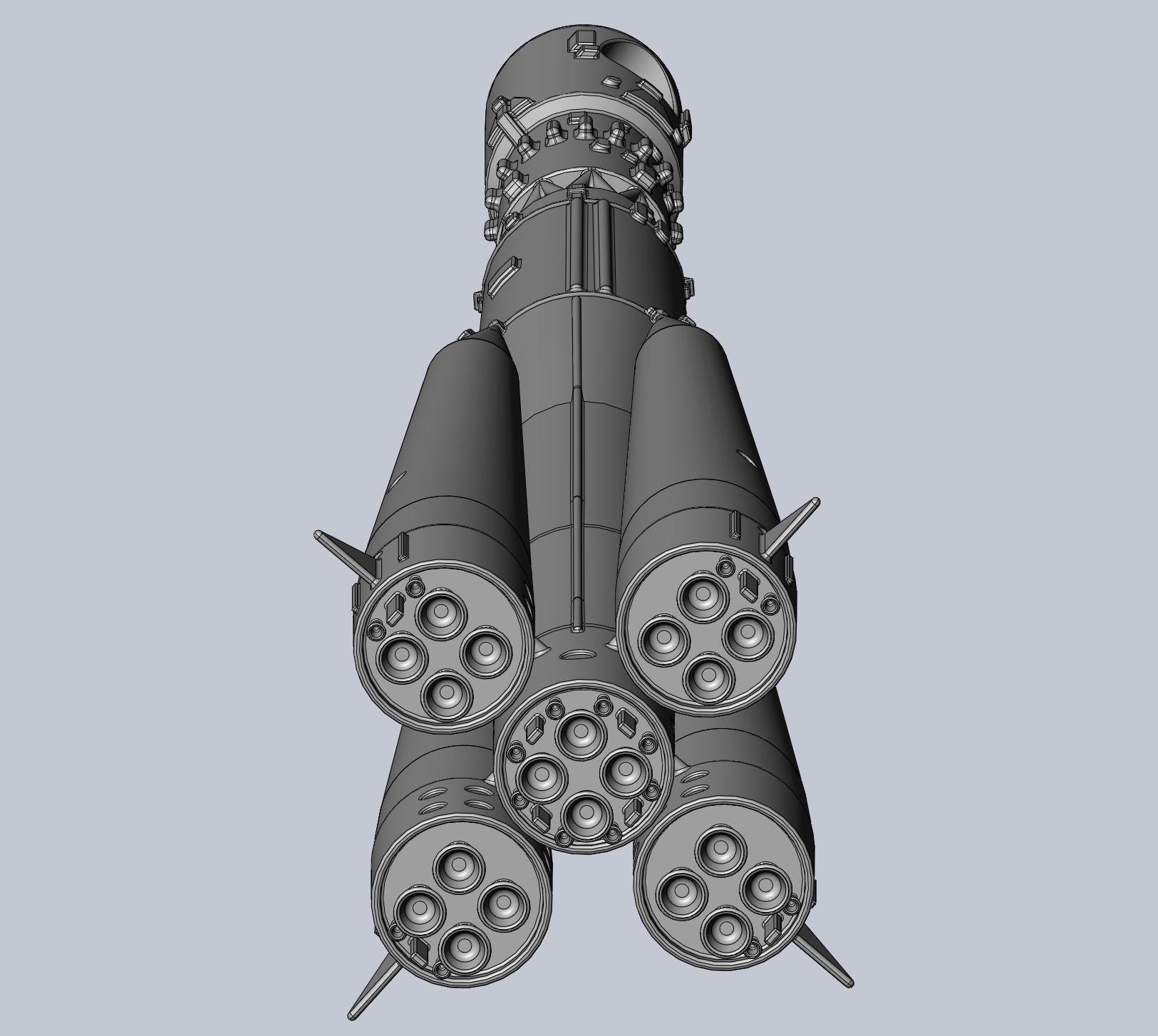 Vostok K Rocket Model 3D print model_47