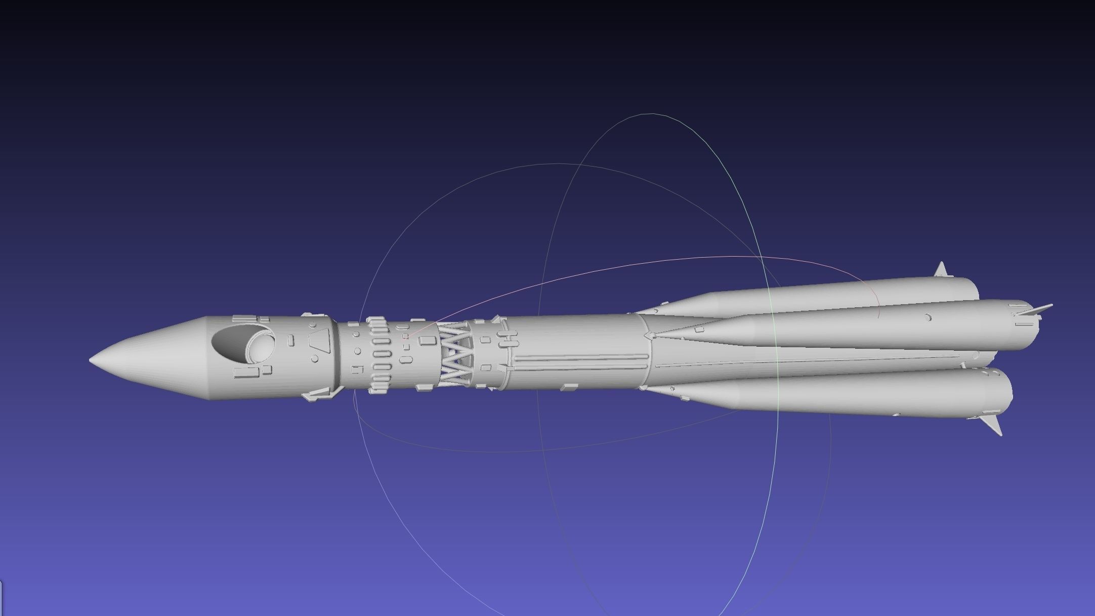 Vostok K Rocket Model 3D print model_35