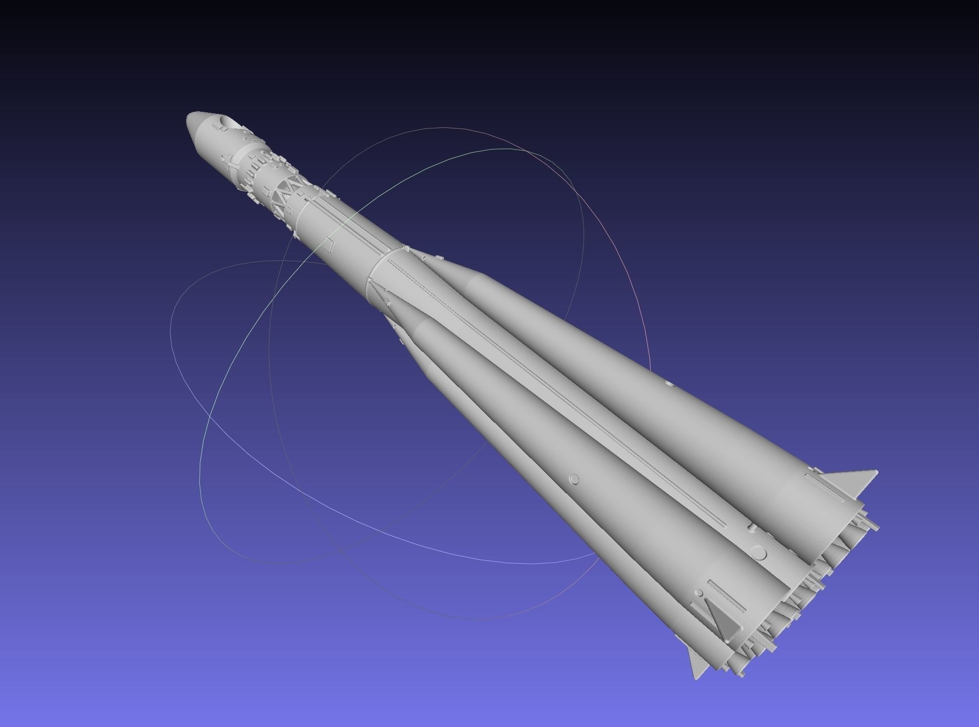 Vostok K Rocket Model 3D print model_20