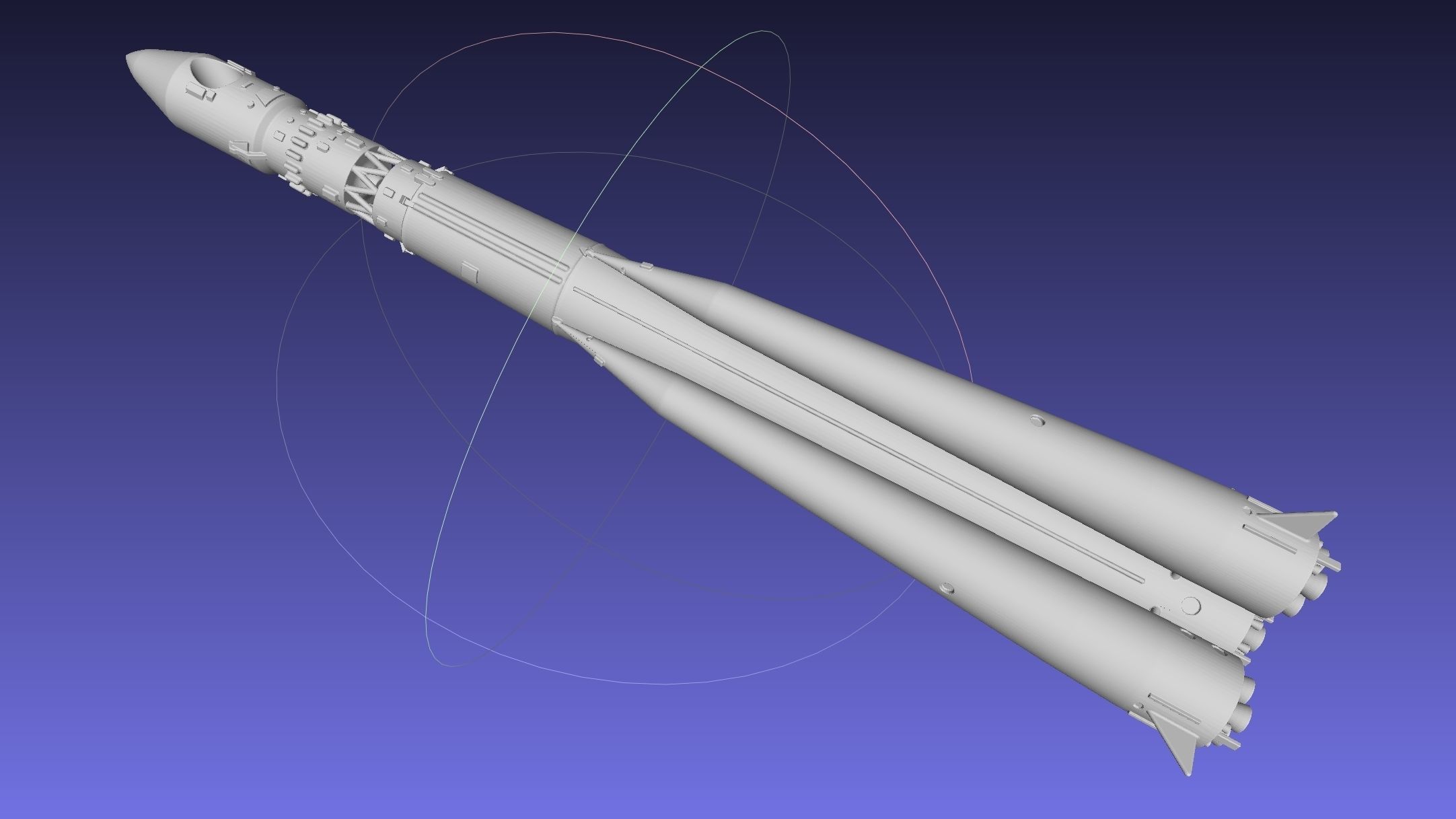 Vostok K Rocket Model 3D print model_37