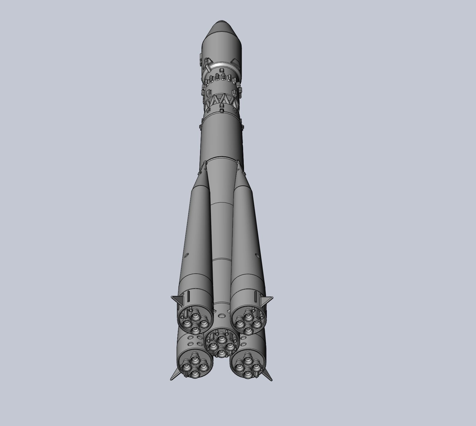 Vostok K Rocket Model 3D print model_8