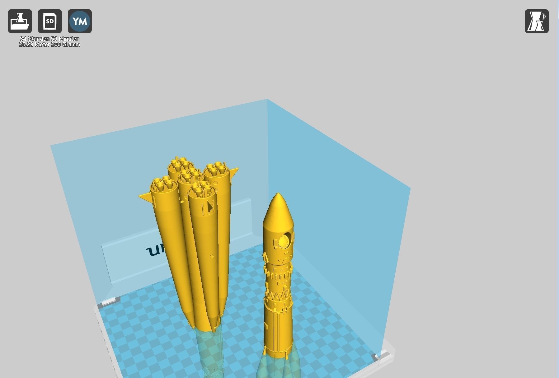 Vostok K Rocket Model 3D print model_49