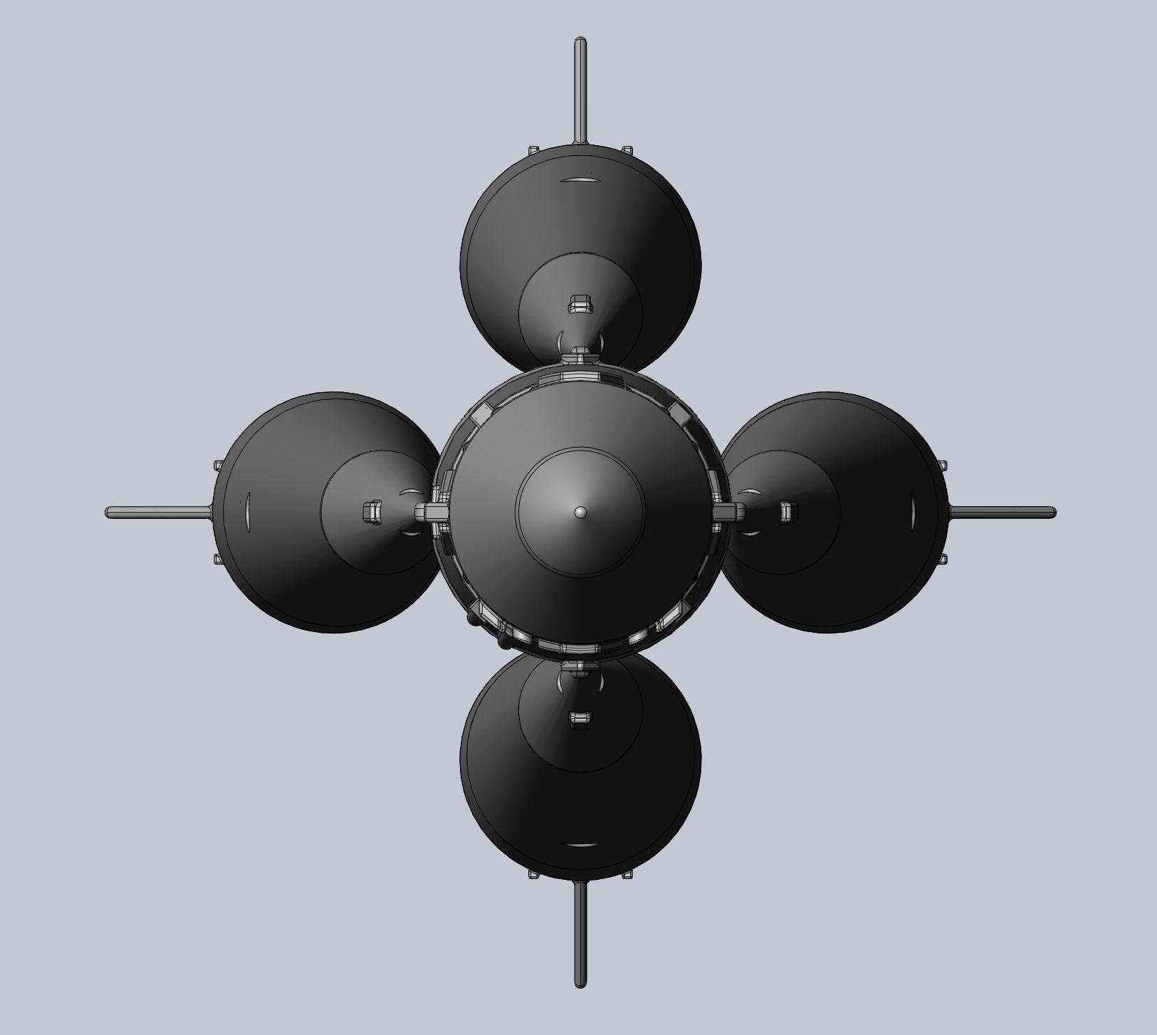 Vostok K Rocket Model 3D print model_44