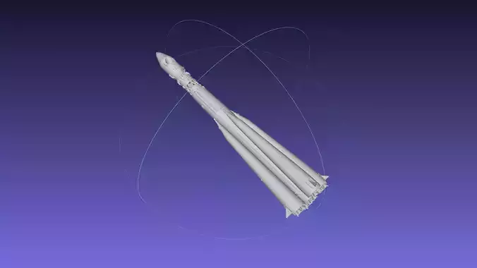 Vostok K Rocket Model 3D print model
