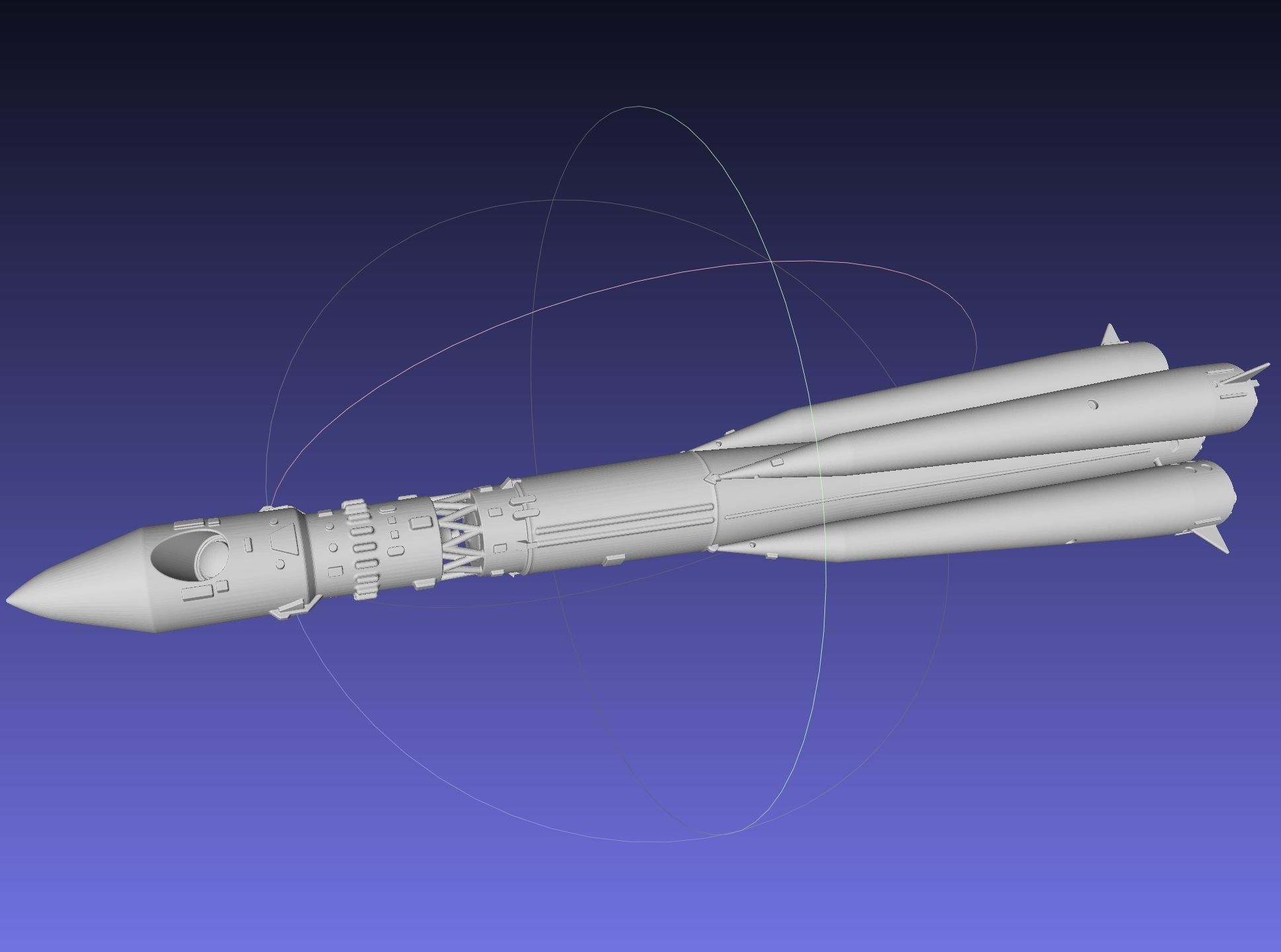 Vostok K Rocket Model 3D print model_28