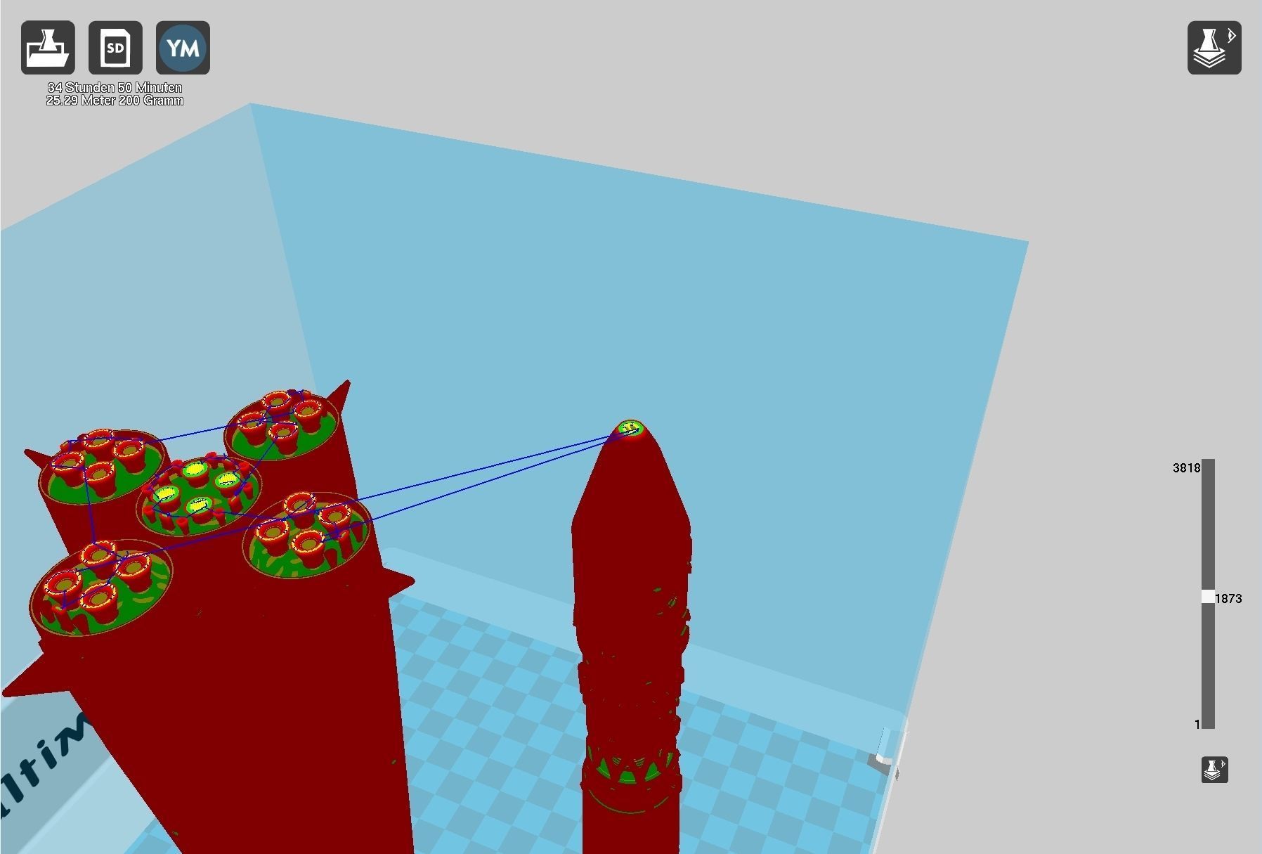 Vostok K Rocket Model 3D print model_52