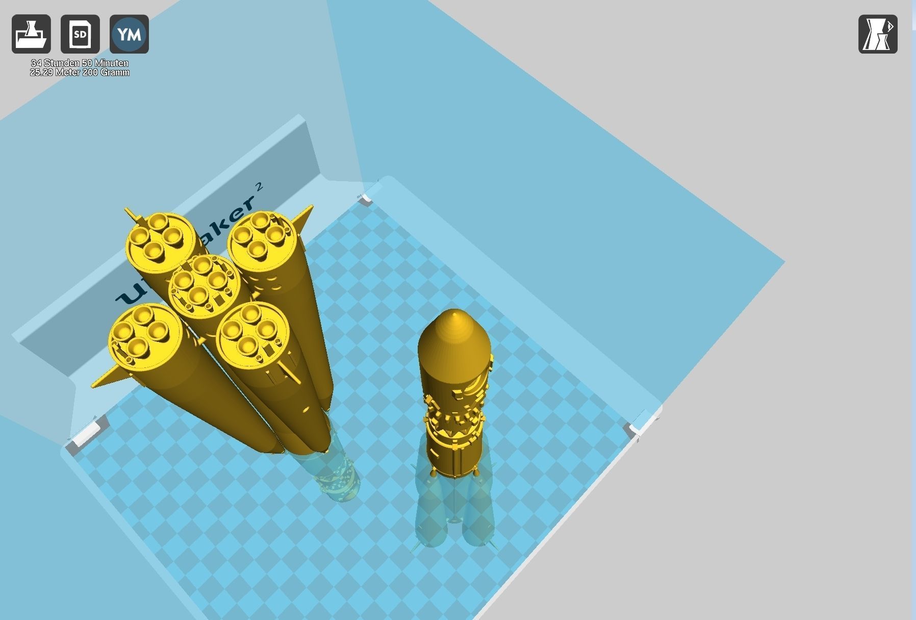 Vostok K Rocket Model 3D print model_48