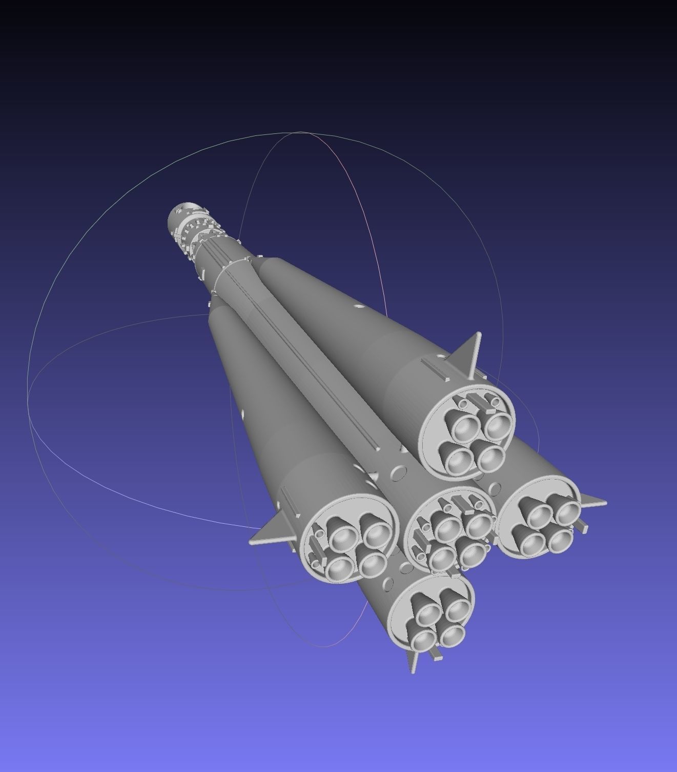 Vostok K Rocket Model 3D print model_5