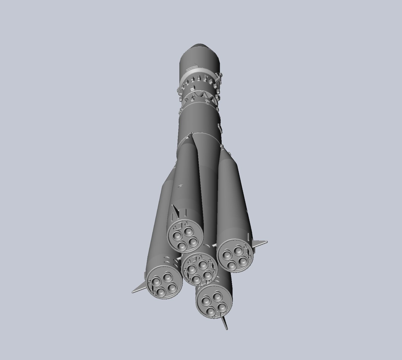 Vostok K Rocket Model 3D print model_10