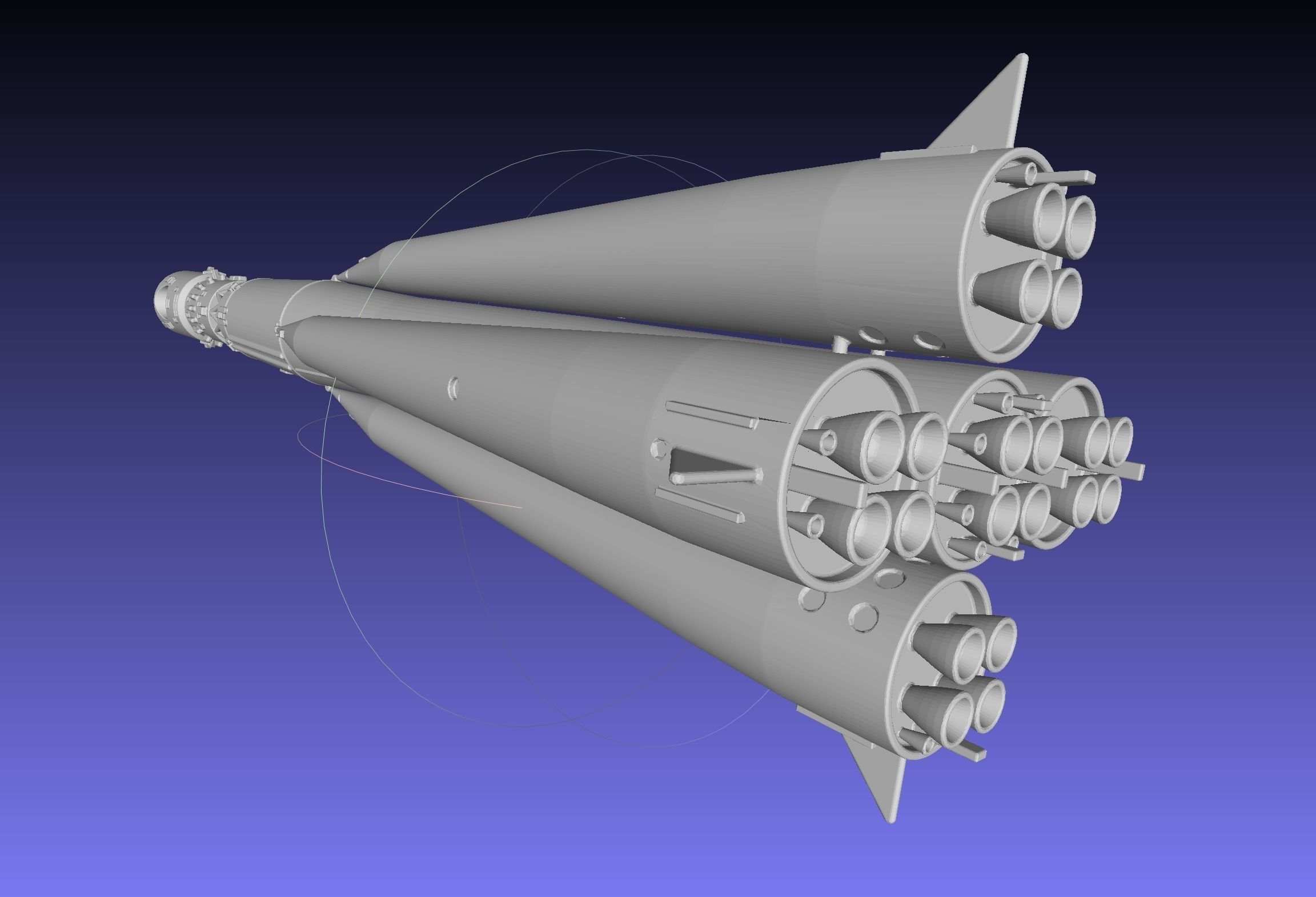 Vostok K Rocket Model 3D print model_2