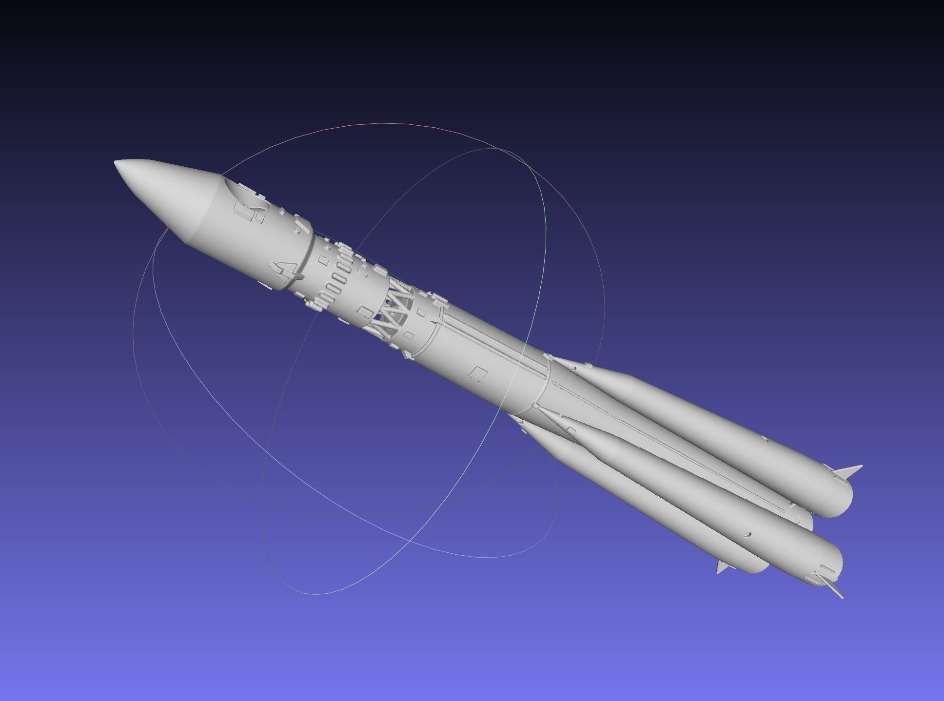 Vostok K Rocket Model 3D print model_21