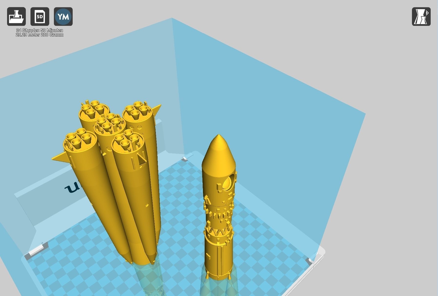 Vostok K Rocket Model 3D print model_72