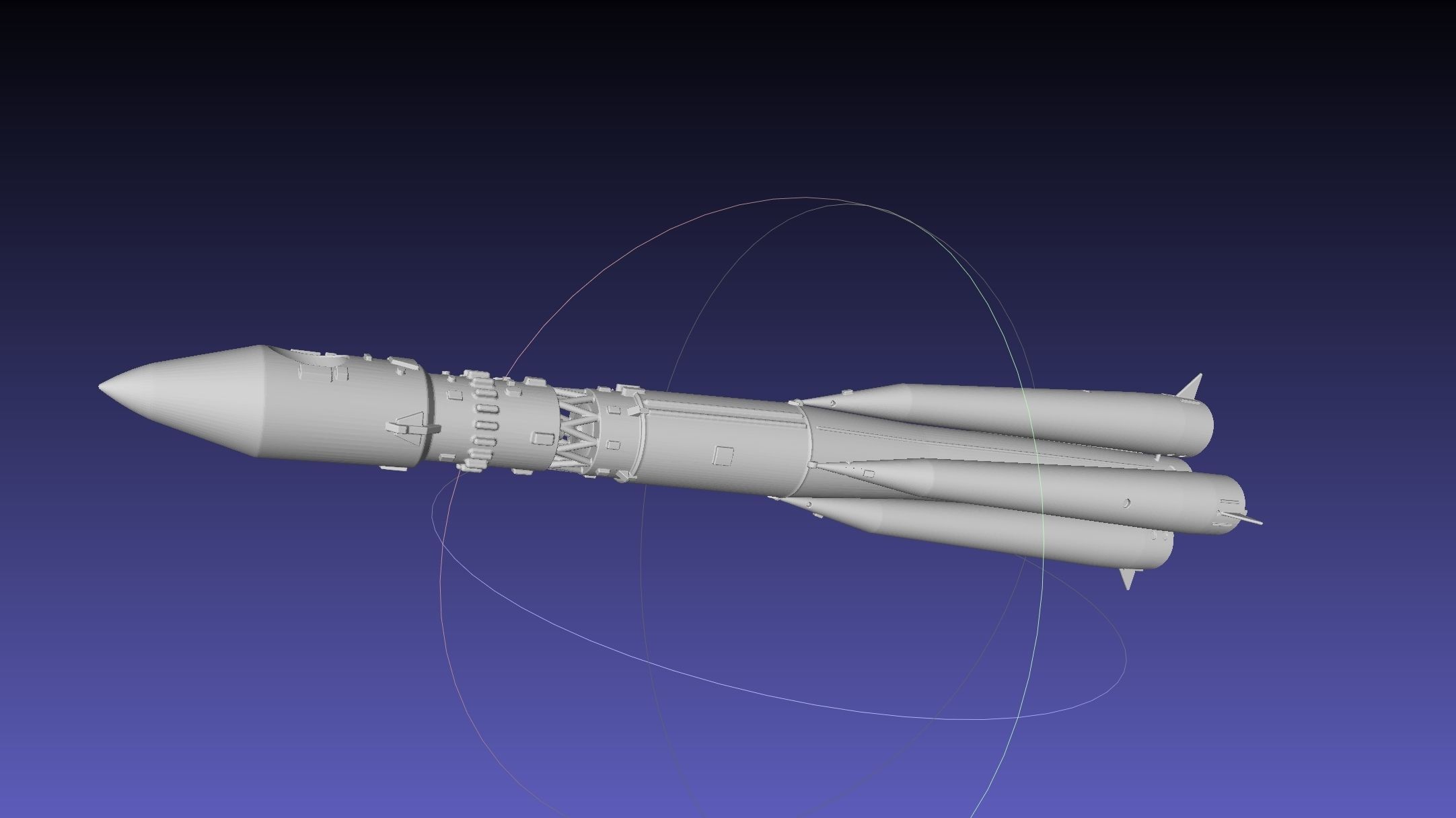 Vostok K Rocket Model 3D print model_36