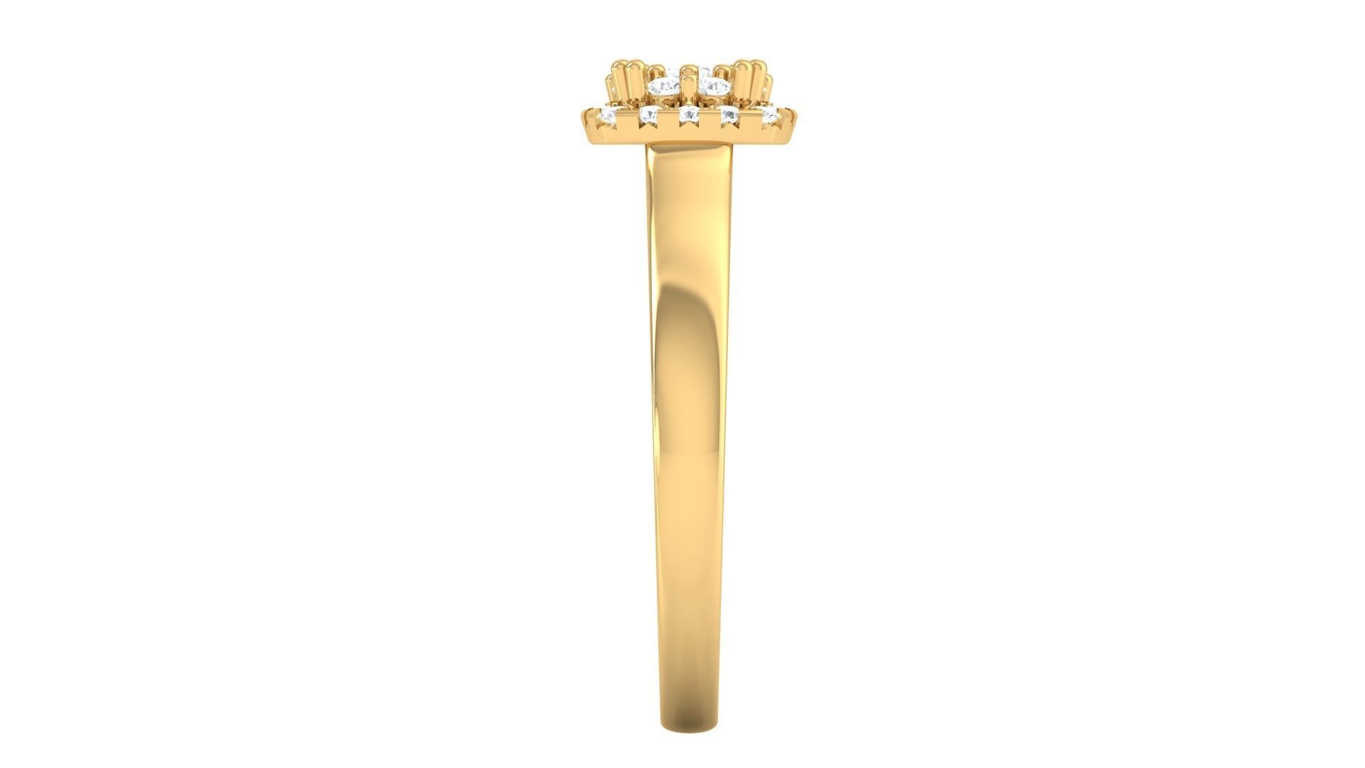 Solitaire ring 3dm stl render detail 3D print model 3D print model_3