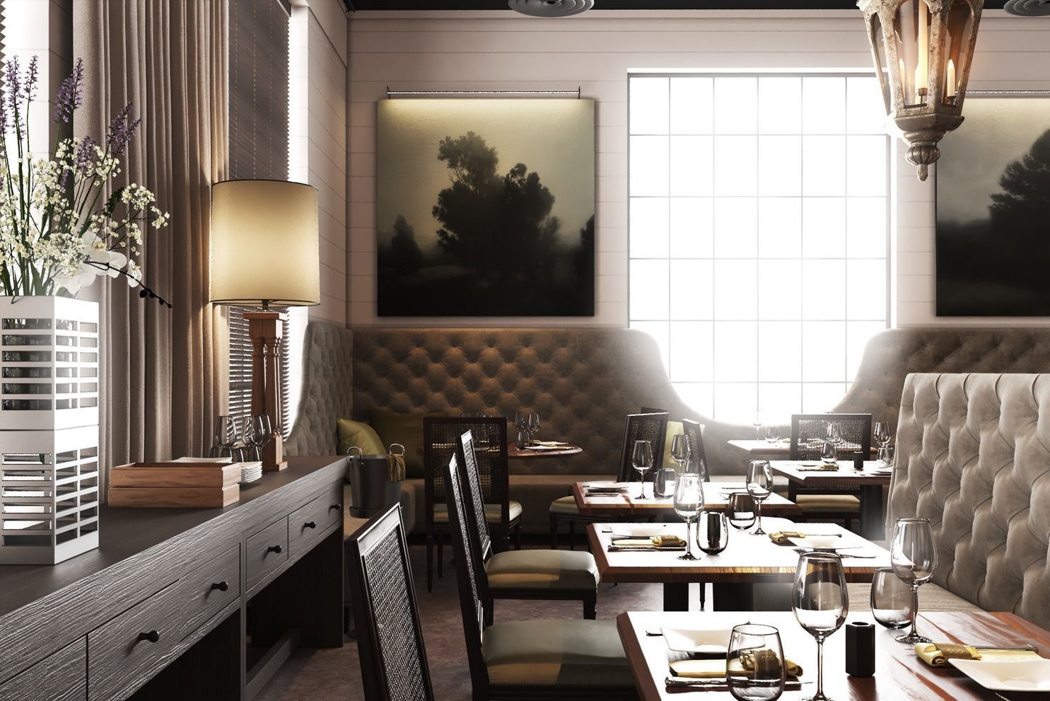 La V Restaurant in Austin Texas 3D model_2