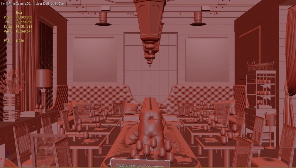 La V Restaurant in Austin Texas 3D model_13