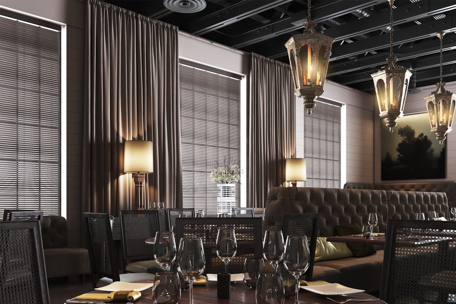 La V Restaurant in Austin Texas 3D model_3