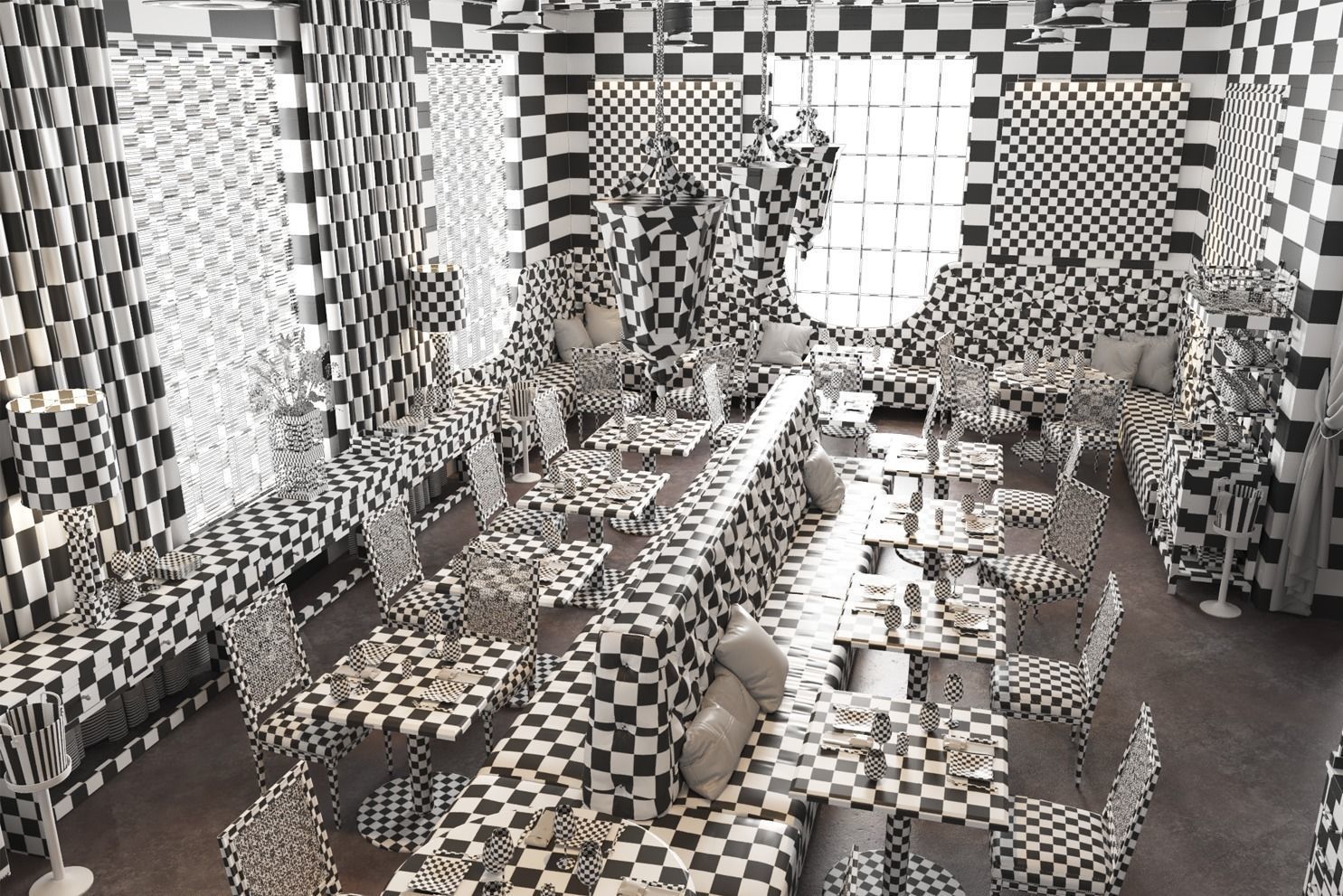 La V Restaurant in Austin Texas 3D model_15