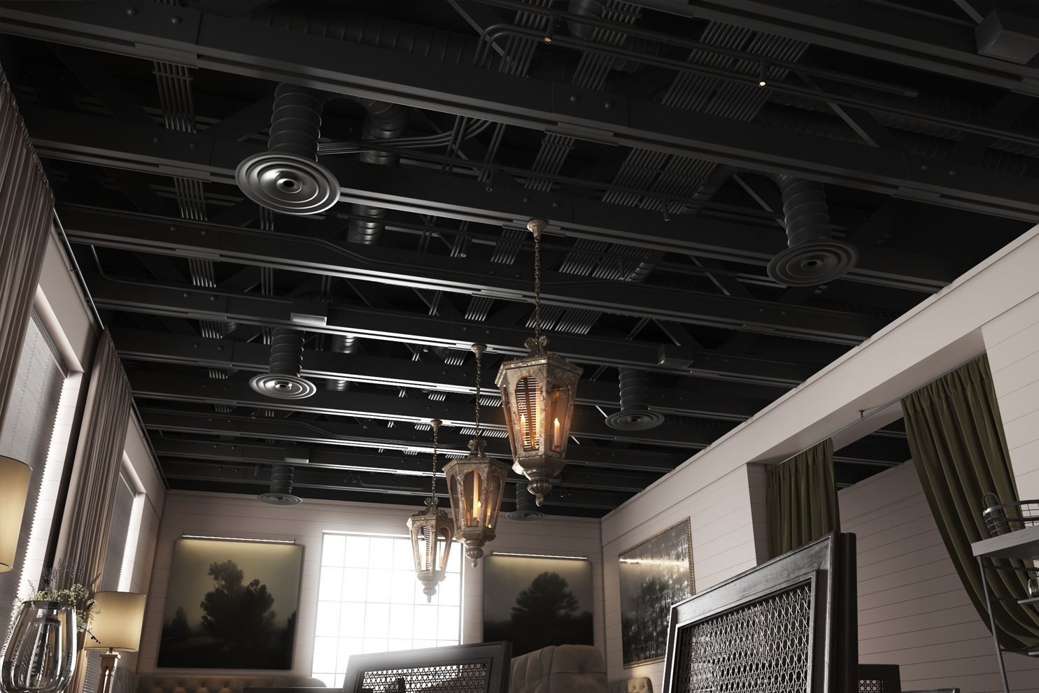 La V Restaurant in Austin Texas 3D model_7